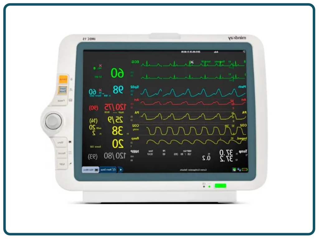 Monitor de signos vitales iMEC 15 Mindray, pantalla táctil de 15 pulgadas