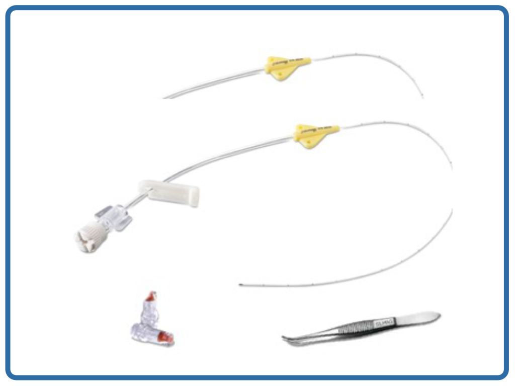 Catéter percutáneo de poliuretano Silmag, 1.2 Fr, 1 lumen